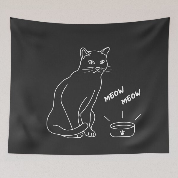 Item preview, Meow Cat and food designed and sold by Ontaunta.