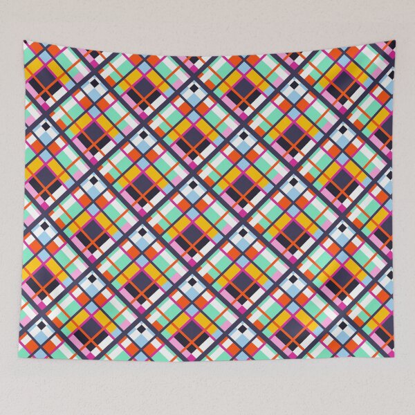 Item preview, Fantastic diagonal checker pattern designed and sold by LaBelleMaison.
