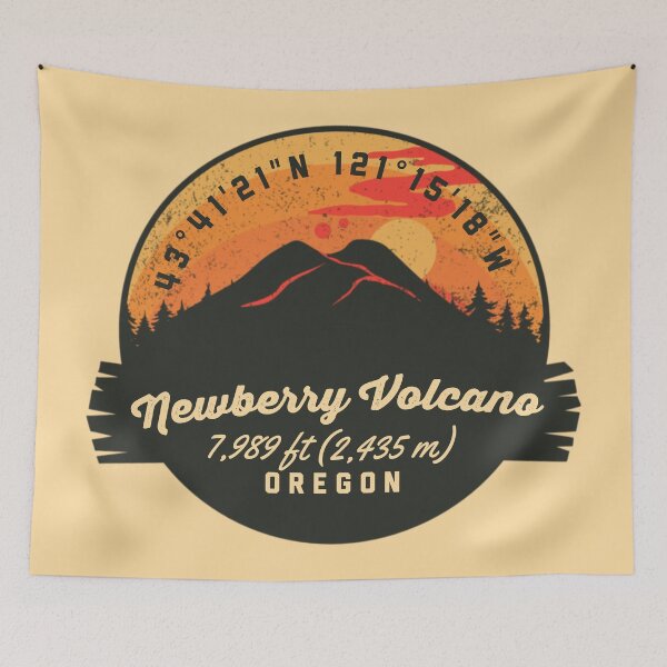 Item preview, Newberry Volcano Souvenir Badge Oregon designed and sold by mountainfad.