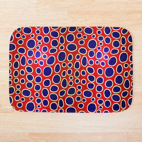Item preview, Rojo y azul simple minimalista abstracto moderno punto arte retro patrón de burbuja designed and sold by CrowBerryCream.
