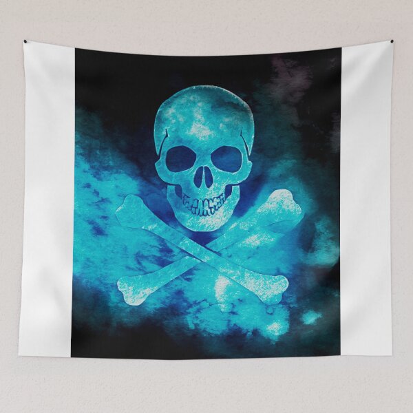 Item preview, Scary Pirate Neon Skeleton Face design designed and sold by Dven-Clothes.
