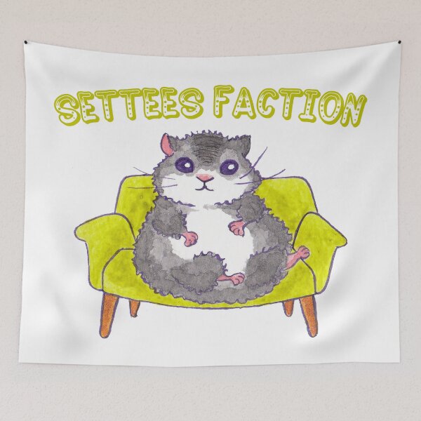 Item preview, Setteesfaction - Hamster on a Sofa designed and sold by JustPretty86.