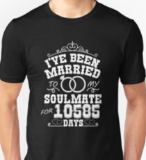 29th Wedding Anniversary Tshirts. Couples Gifts Unisex T-Shirt