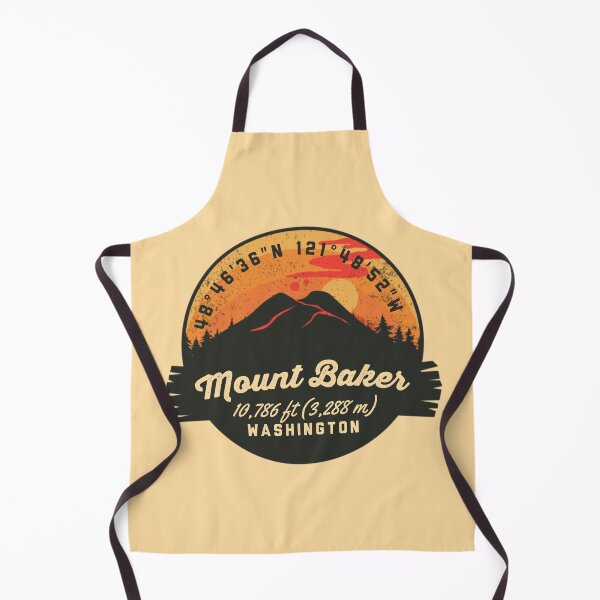 Item preview, Mount Baker Volcano Kulshan Souvenir Badge Washington designed and sold by mountainfad.