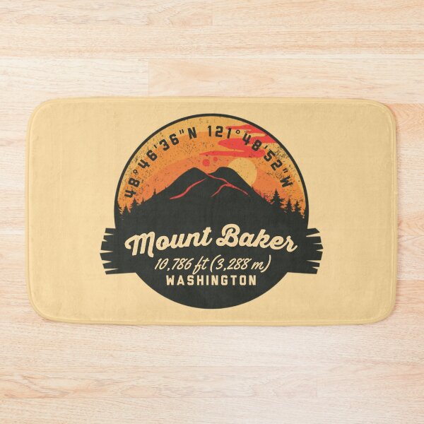 Item preview, Mount Baker Volcano Kulshan Souvenir Badge Washington designed and sold by mountainfad.