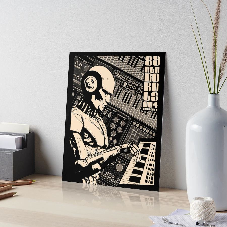 Synth robot 004 Synthesizer musician and music producer