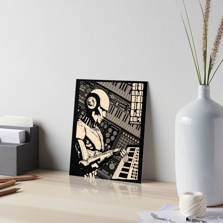 Synth robot 004 Synthesizer musician and music producer