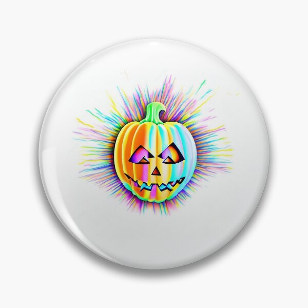 Item preview, Rainbow Halloween Jack-o-lantern  designed and sold by HofmannsStamps.