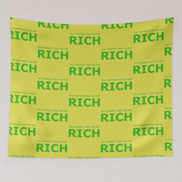 Item preview, tell yourself that you are riche designed and sold by Clothes and Stickers .