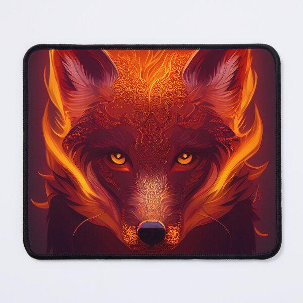 Item preview, Fire wolf head - Midjourney designed and sold by AI1artist.