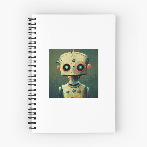 Item preview, Robot friend smiling with orange ears and Blue Eyes designed and sold by Daniel-Price.