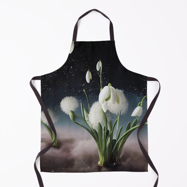 Item preview, White Snowdrops in Space designed and sold by visionaryberry.