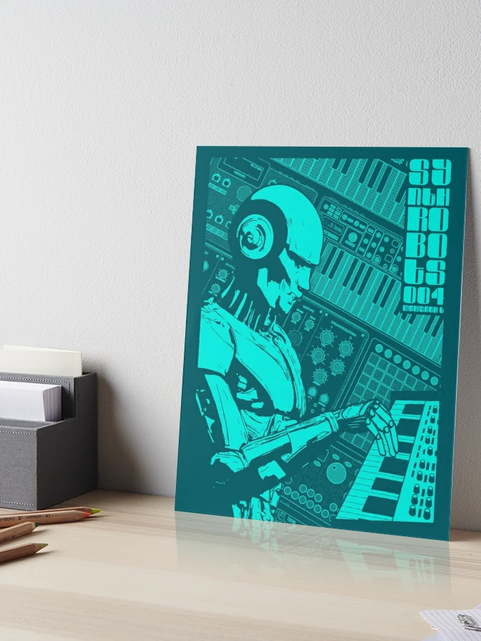Synth robot 004 Synthesizer musician and music producer | Art Board Print