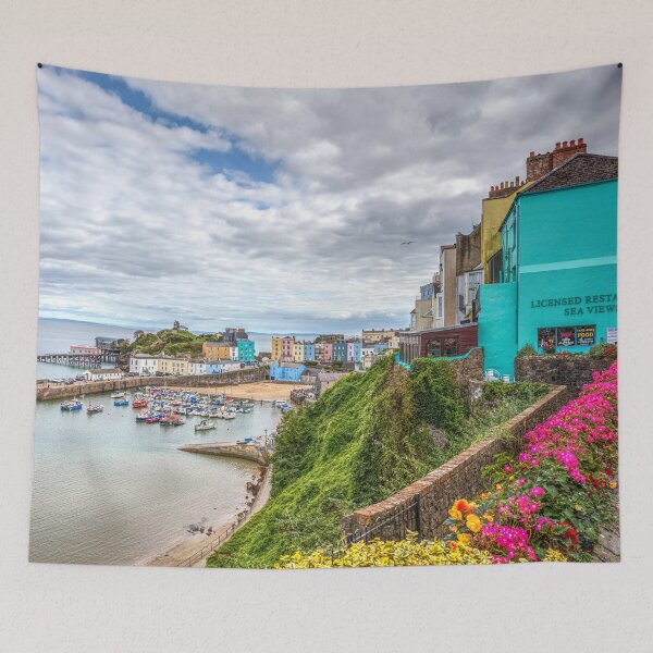 Item preview, Tenby Harbour Beach And Town Houses designed and sold by Paul Thompson Photography.