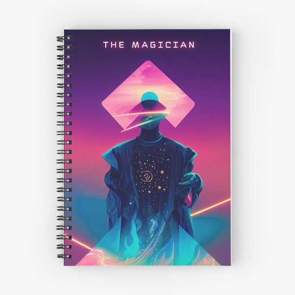 Item preview, The Magician, cyberpunk tarot card designed and sold by hippai.