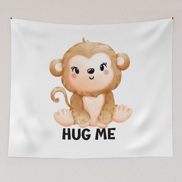 Item preview, Hug me. Monkey designed and sold by Tiny-Love ⭐⭐⭐⭐⭐.