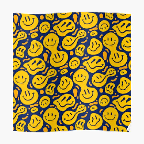 Smiley Face Wallpaper Posters for Sale  Redbubble