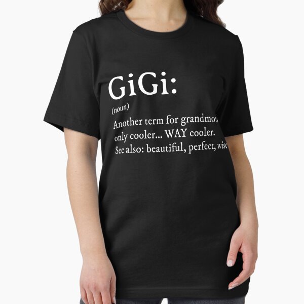 Vista previa del artículo con la obra «Gigi Definición Mujeres Gigi Regalo Abuela Cumpleaños», diseñado y vendido por RONDA62.