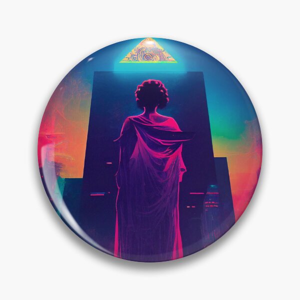 Item preview, The High Priestess, cyberpunk tarot card designed and sold by hippai.