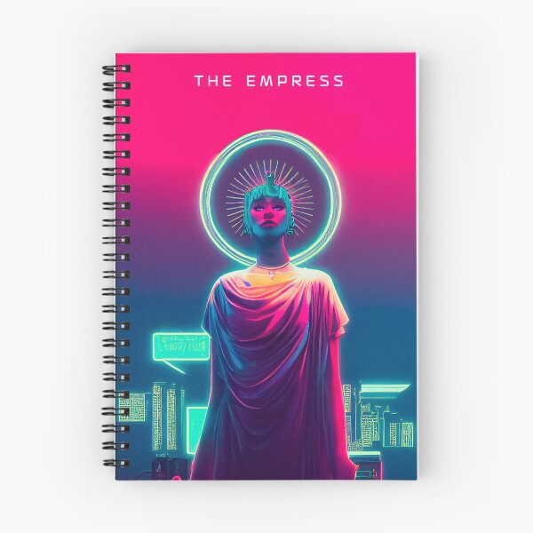 Item preview, The Empress, cyberpunk tarot card designed and sold by hippai.
