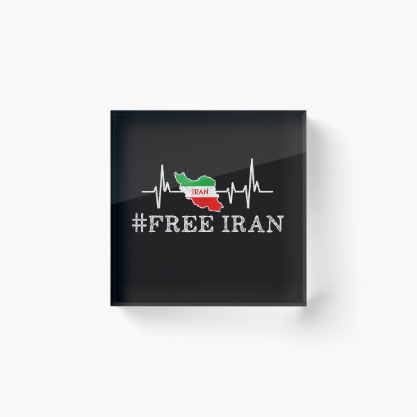 Item preview, Free Iran Symbol Flag Heartbeat Freedom Love  designed and sold by Ella38.