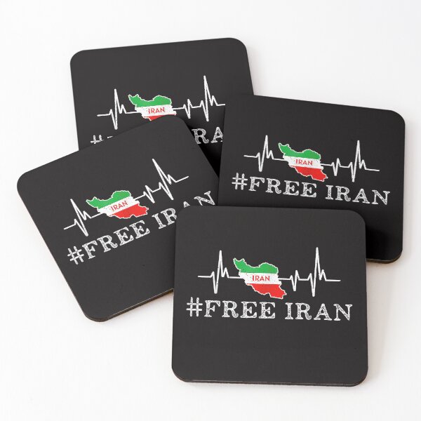 Item preview, Free Iran Symbol Flag Heartbeat Freedom Love  designed and sold by Ella38.