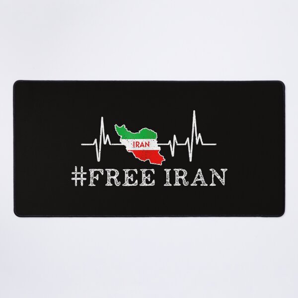 Item preview, Free Iran Symbol Flag Heartbeat Freedom Love  designed and sold by Ella38.