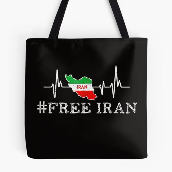 Item preview, Free Iran Symbol Flag Heartbeat Freedom Love  designed and sold by Ella38.