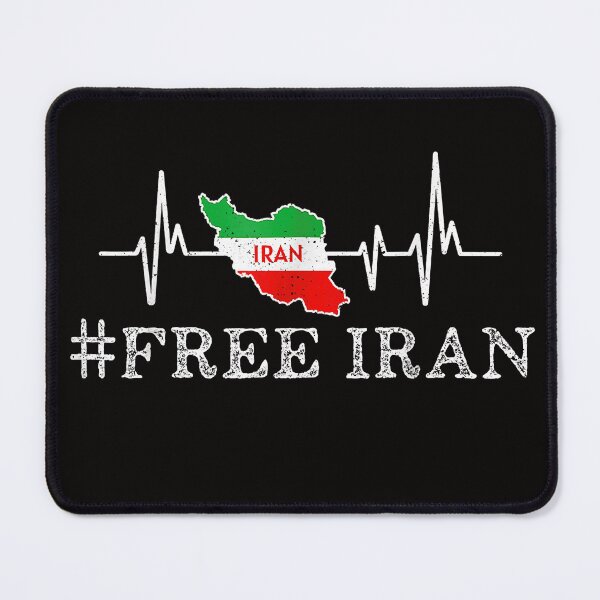 Item preview, Free Iran Symbol Flag Heartbeat Freedom Love  designed and sold by Ella38.