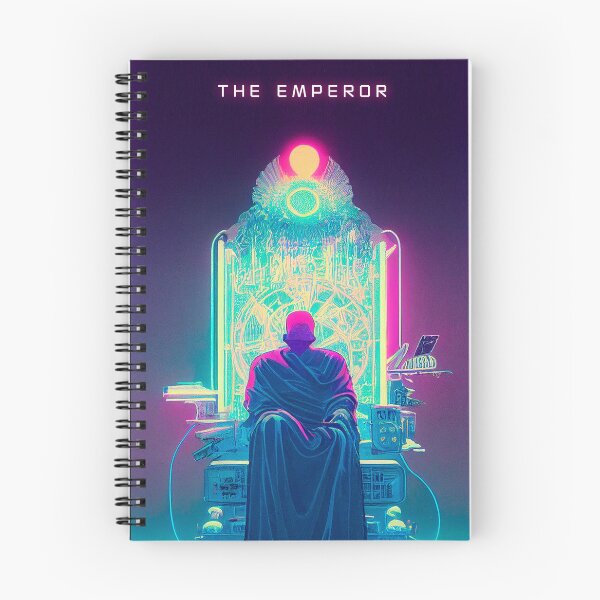 Item preview, The Emperor, cyberpunk tarot card designed and sold by hippai.
