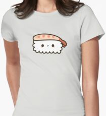 Cute prawn sushi Women's Fitted T-Shirt