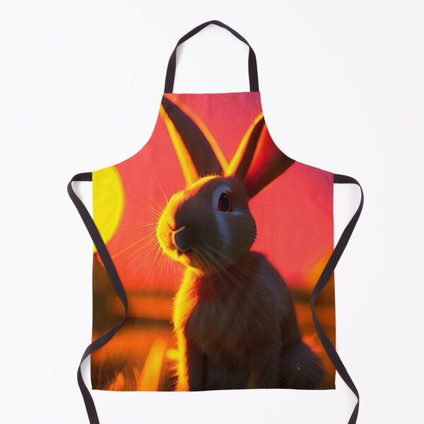 Item preview, Rabbit in front of a sunset - AI Generated designed and sold by RobynYourHeart.
