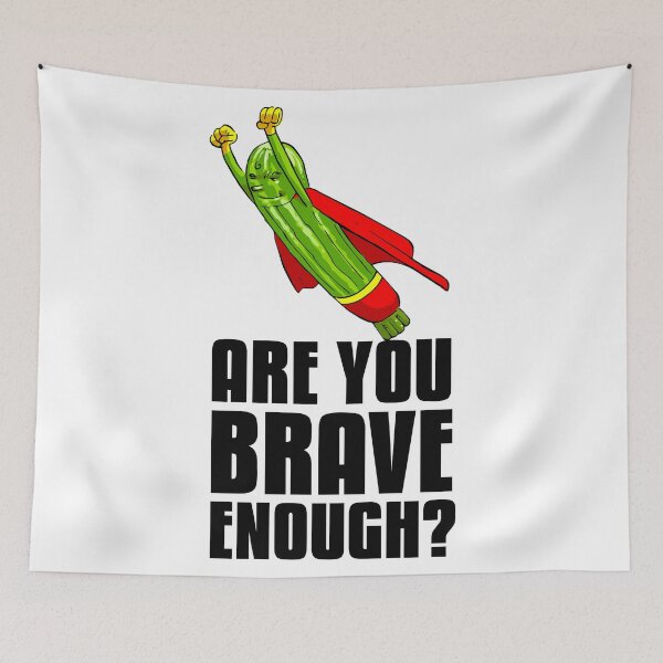 Item preview, Super Zucchini Are You Brave Enough? Foodietoon  Vegetable Superheroes Courgette Summer Squash designed and sold by ProjectX23.