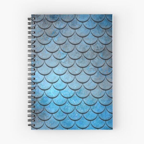 Item preview, Mermaid Fish Scales Multi Blues designed and sold by SteelMoment.