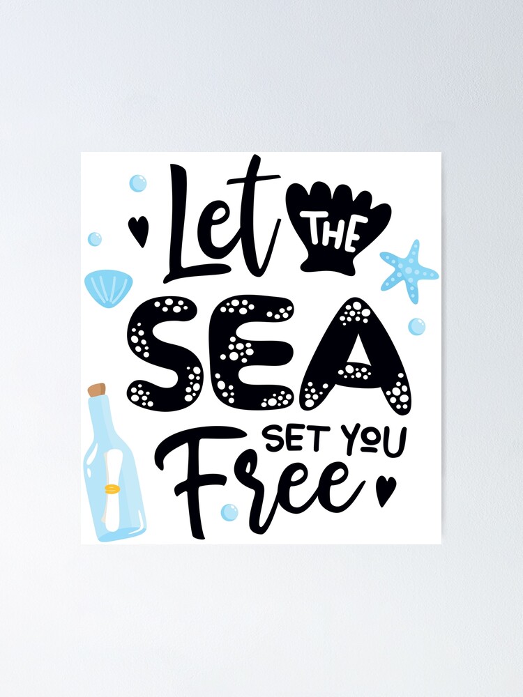 "Let the Sea Set You Free SVG Cutting File for Cameo Cricut Cutting