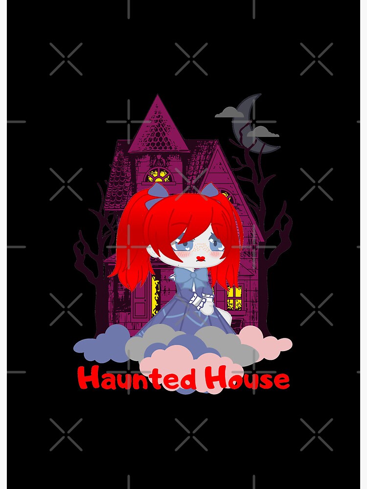 Haunted house with Sinister Poppy Doll made with Gacha club. Girl