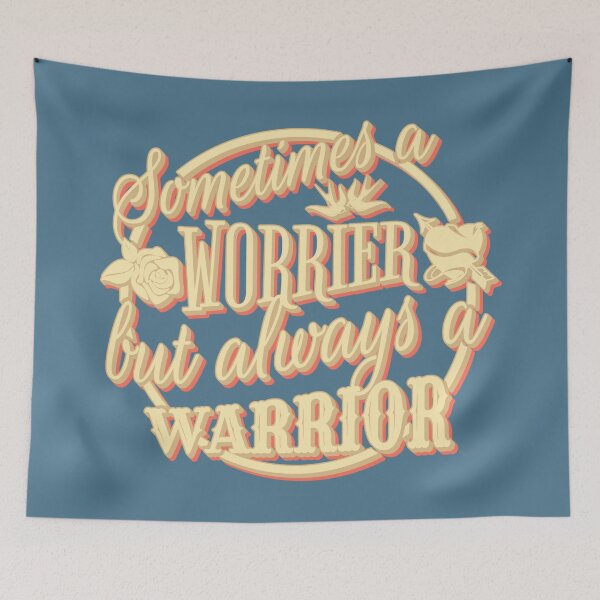 Item preview, Cool Retro Sometimes A Worrier But Always A Warrior designed and sold by TrulyEpoque.