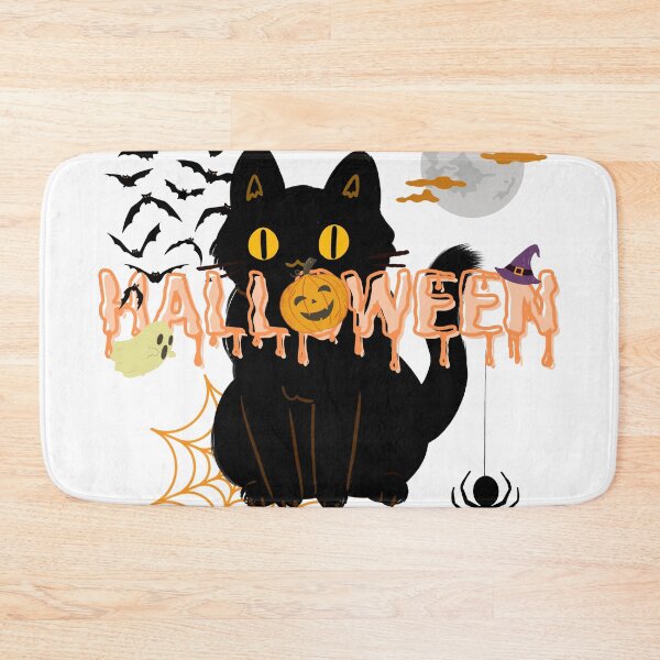 Item preview, Halloween black cat designed and sold by hyuli-.