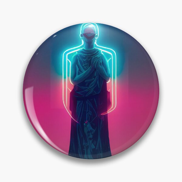 Item preview, The Hierophant, cyberpunk tarot card designed and sold by hippai.