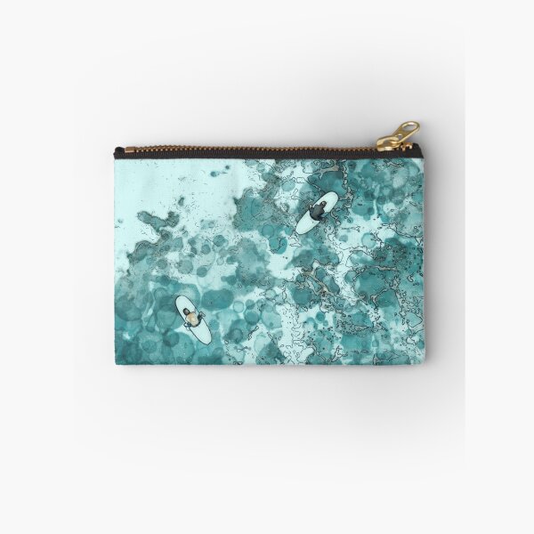 Item preview, Watercolor blue Ocean Big wave, sea great waves pattern, blue, sea, surf, surfer, water designed and sold by Collagedream.