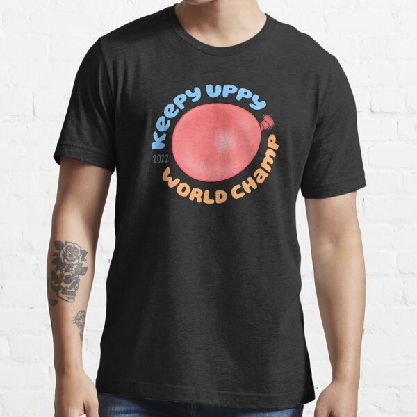 Keepy Uppy World Champ 2022 Blue And Orange T Shirt For Sale By