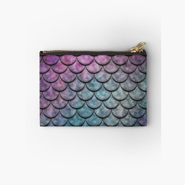 Item preview, Mermaid Fish Scales Multi Blues & Purples designed and sold by SteelMoment.