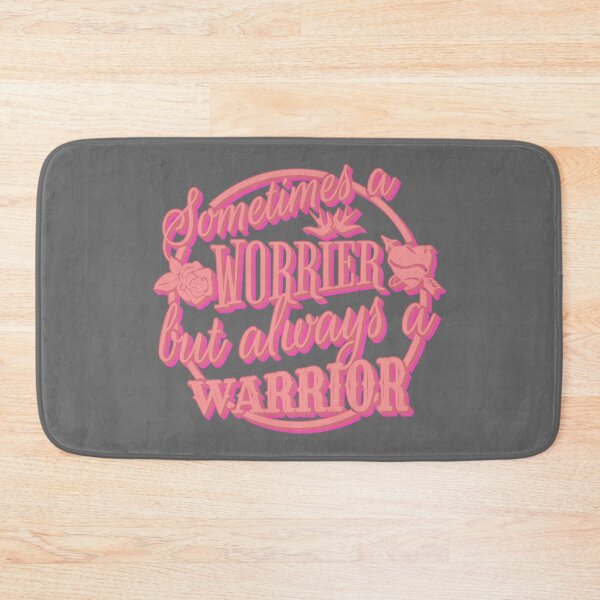 Item preview, Cool Hot Pink Retro Sometimes A Worrier But Always A Warrior designed and sold by TrulyEpoque.