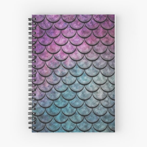 Item preview, Mermaid Fish Scales Multi Blues & Purples designed and sold by SteelMoment.