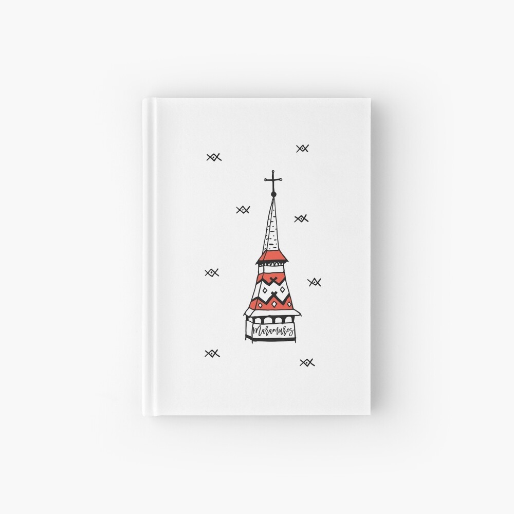 Little monastery in Maramures Hardcover Journal