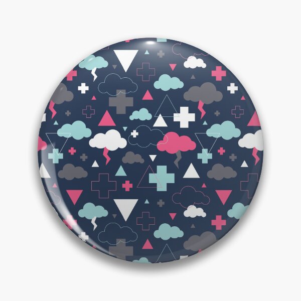 Artikelvorschau, Geometric Thunder Clouds entworfen und verkauft von Rainbows Galore.
