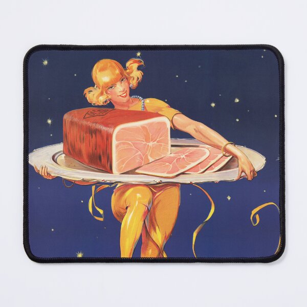 Item preview, JAMBON OLIDA 1930 French Ham Meat Advertisement by Poster Artist Ribet designed and sold by retroposters.