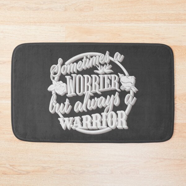 Item preview, Cool Black And White Retro Sometimes A Worrier But Always A Warrior designed and sold by TrulyEpoque.