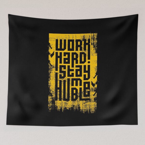 Item preview, Work Hard Stay Humble Positivism Quote designed and sold by Xoox Art.