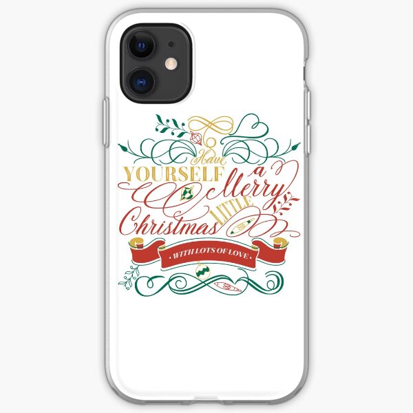 Have Yourself A Merry Little Christmas Love Typography iPhone Soft Case